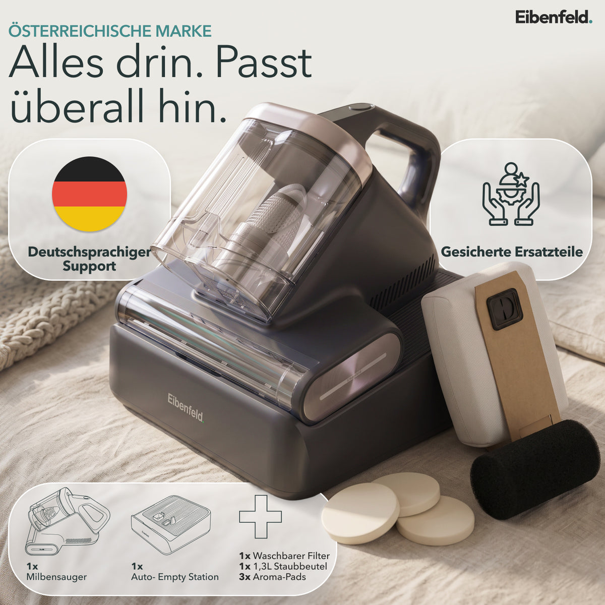 Eibenfeld M700 Pro – Milbensauger mit Absaugstation