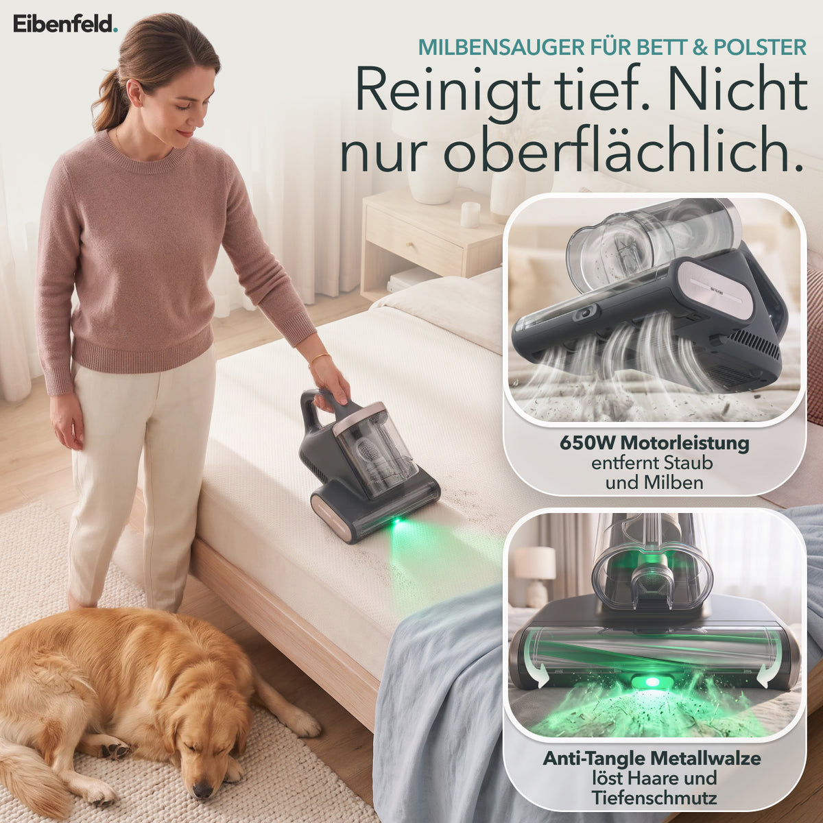 Eibenfeld M700 Pro – Milbensauger mit Absaugstation