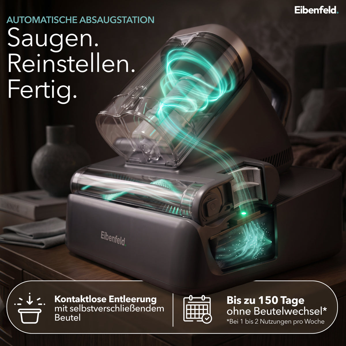 Eibenfeld M700 Pro – Milbensauger mit Absaugstation