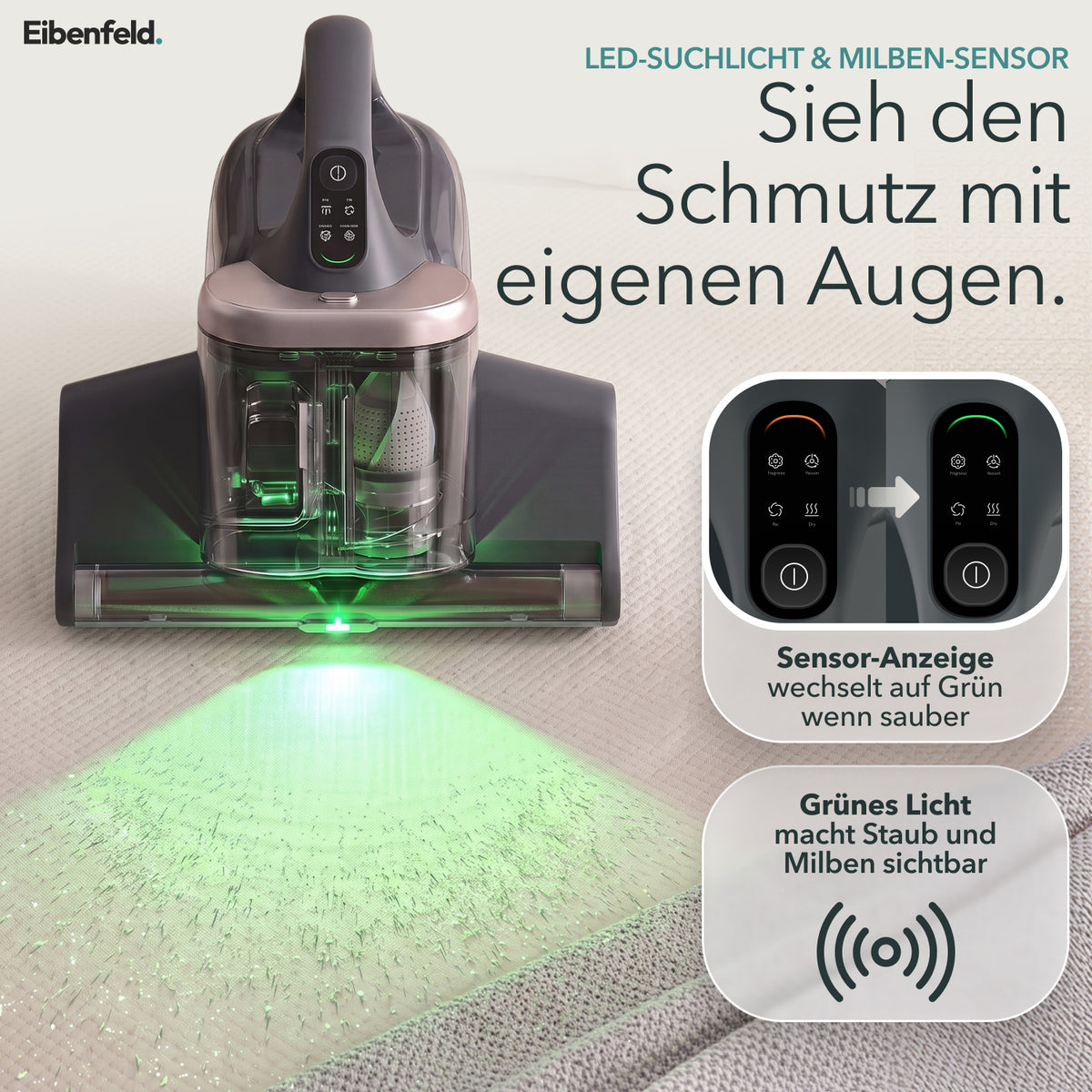 Eibenfeld M700 Pro – Milbensauger mit Absaugstation