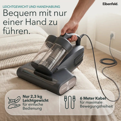 Milbensauger M500 mit Dual-Cup Technologie